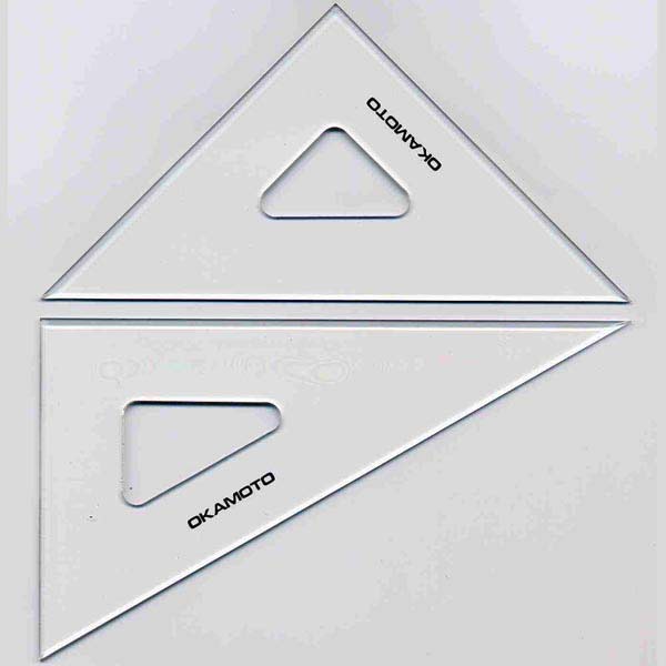 面取三角定規 180㎜ 厚さ2㎜_0